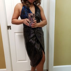 Halston heritage coctail sequin dress